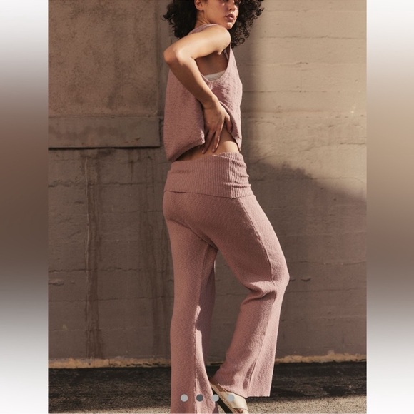 Free people beach Ruby Sweater Pant set in Woodrose - Picture 2 of 4